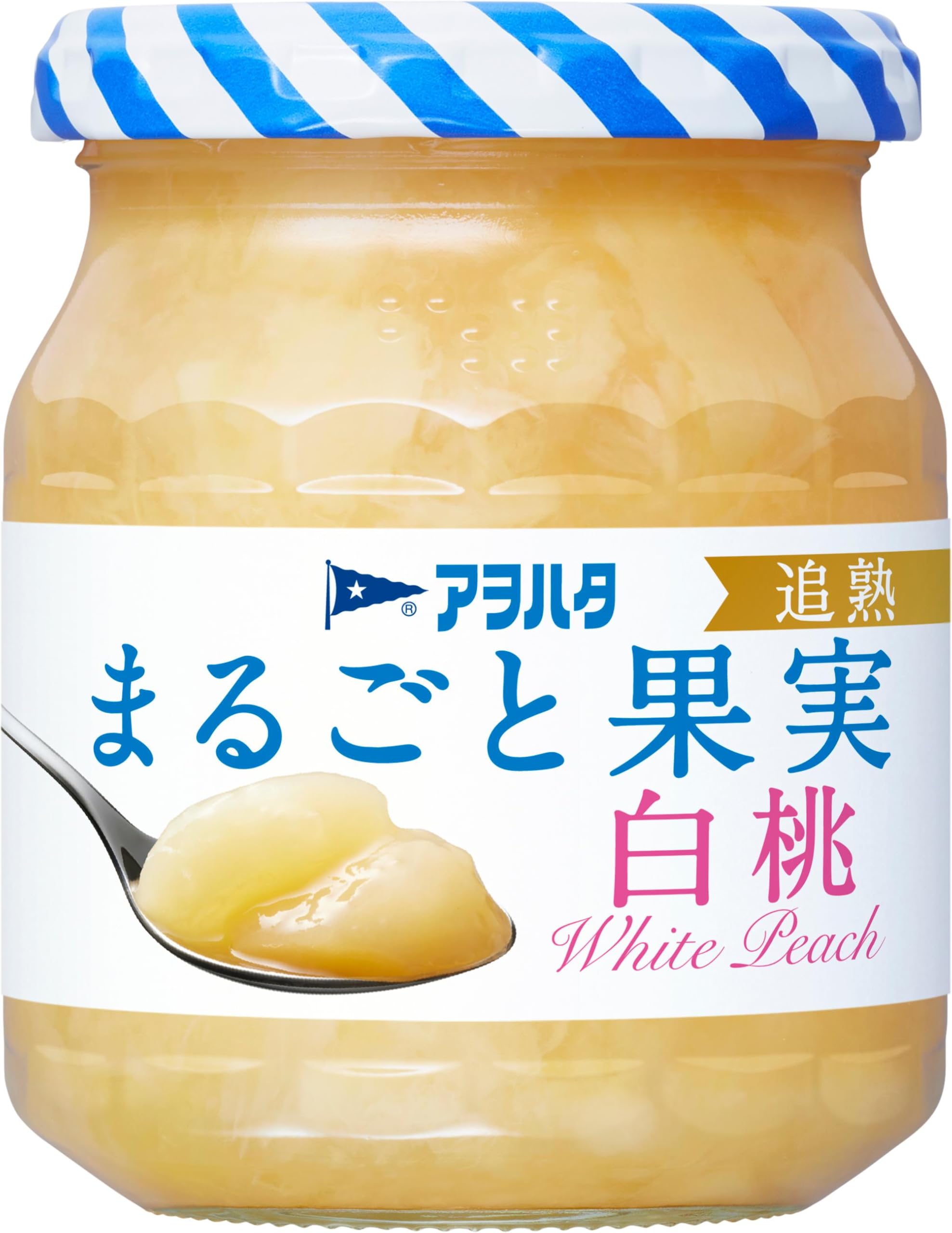 アヲハタ まるごと果実 白桃250g ジャム オールフルーツ 砂糖不使用