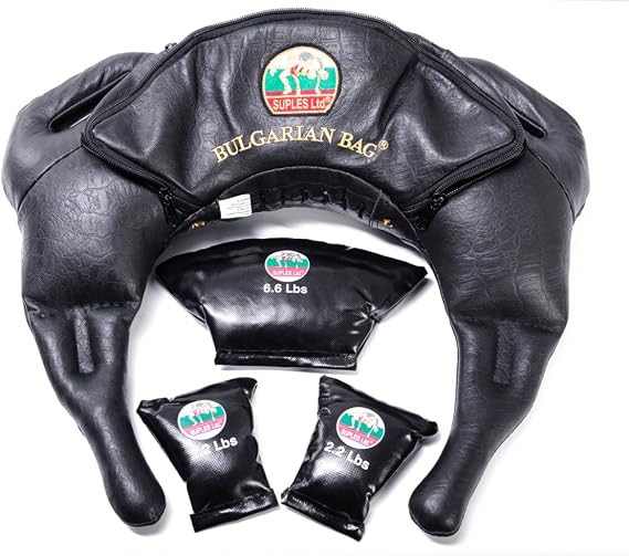 Suples Bulgarian Bag Strong Model (Genuine Leather) - The Original Bulgarian Bag Creator - Fitness Bag, Crossfit, Wrestling, Functional Training Bag, Sandbag, Powerbag, Training Bag.