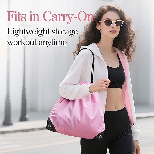 Miniatura 5 de Home Pilates Ring and Ball Set for Women with 5 Resistance Bands 13 inch Magic Circle Workout Essentials Starter Kit for Beginners, Full Body Toning