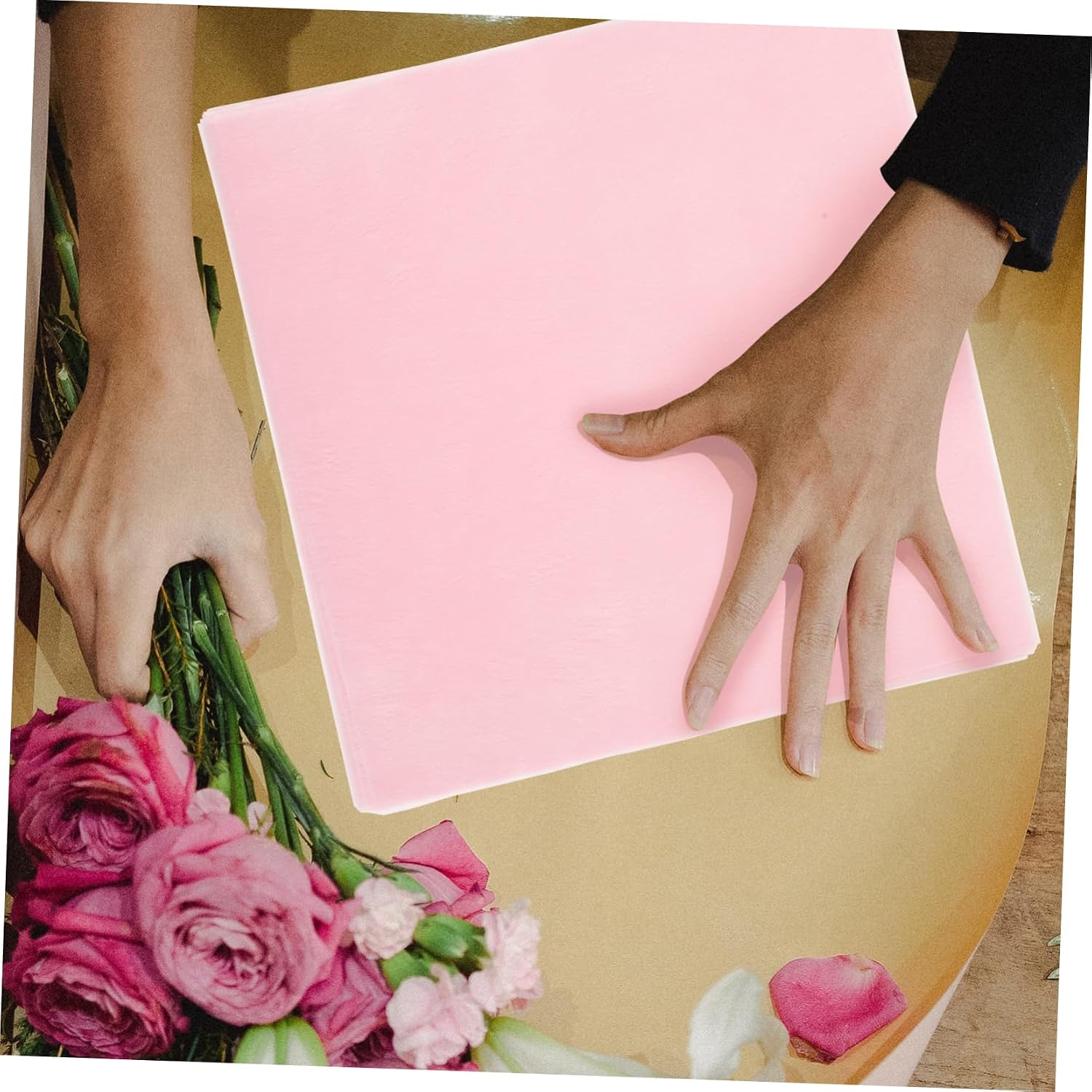 Beatifufu 50sheets Pear Paper Ultra-Thin Tissue for Flower Bouquets and Craft Projects Elegant Packing Paper for Birthdays Weddings and