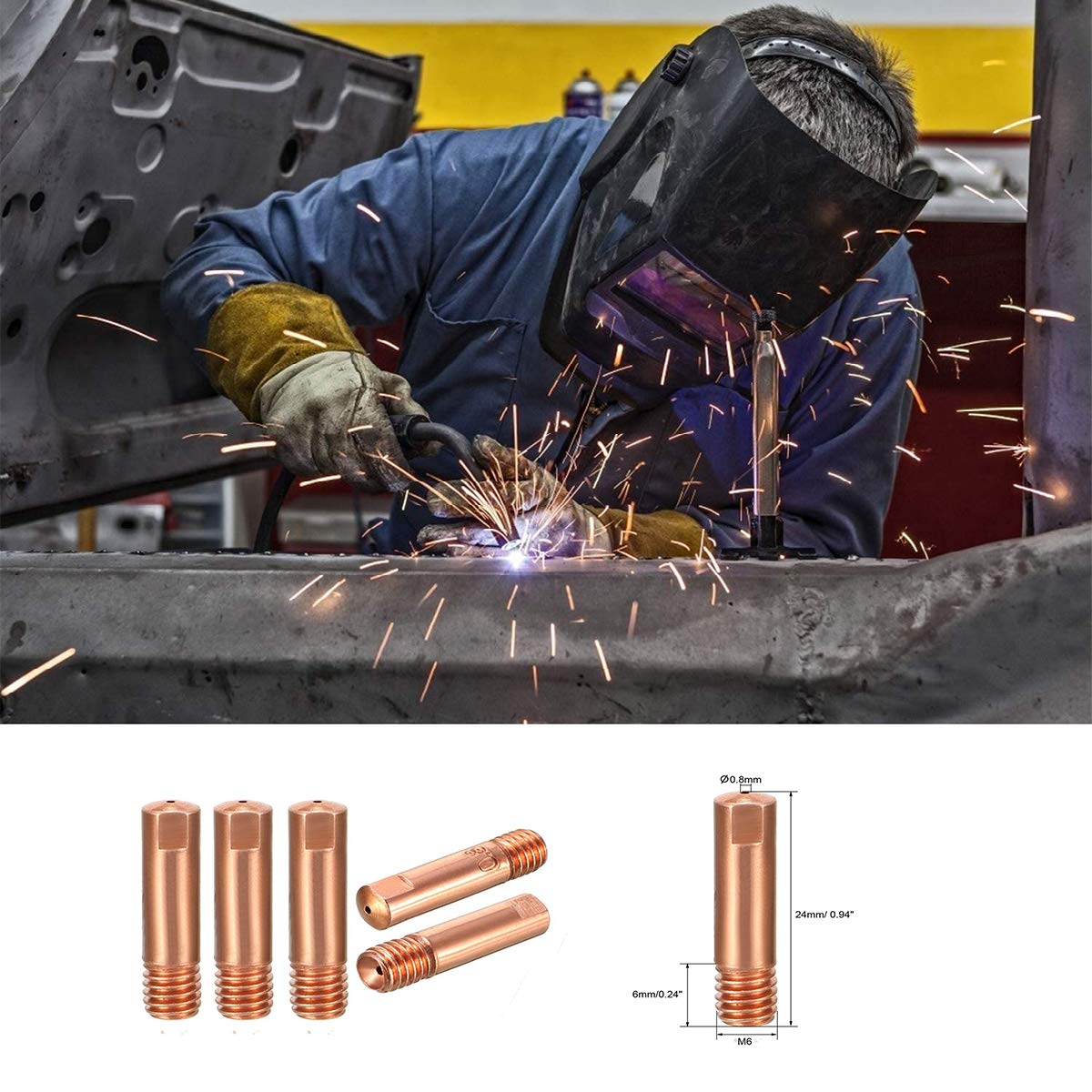 Amazon | Lndb20pcs極細用チップ コンタクトチップ 溶接チップ 溶接