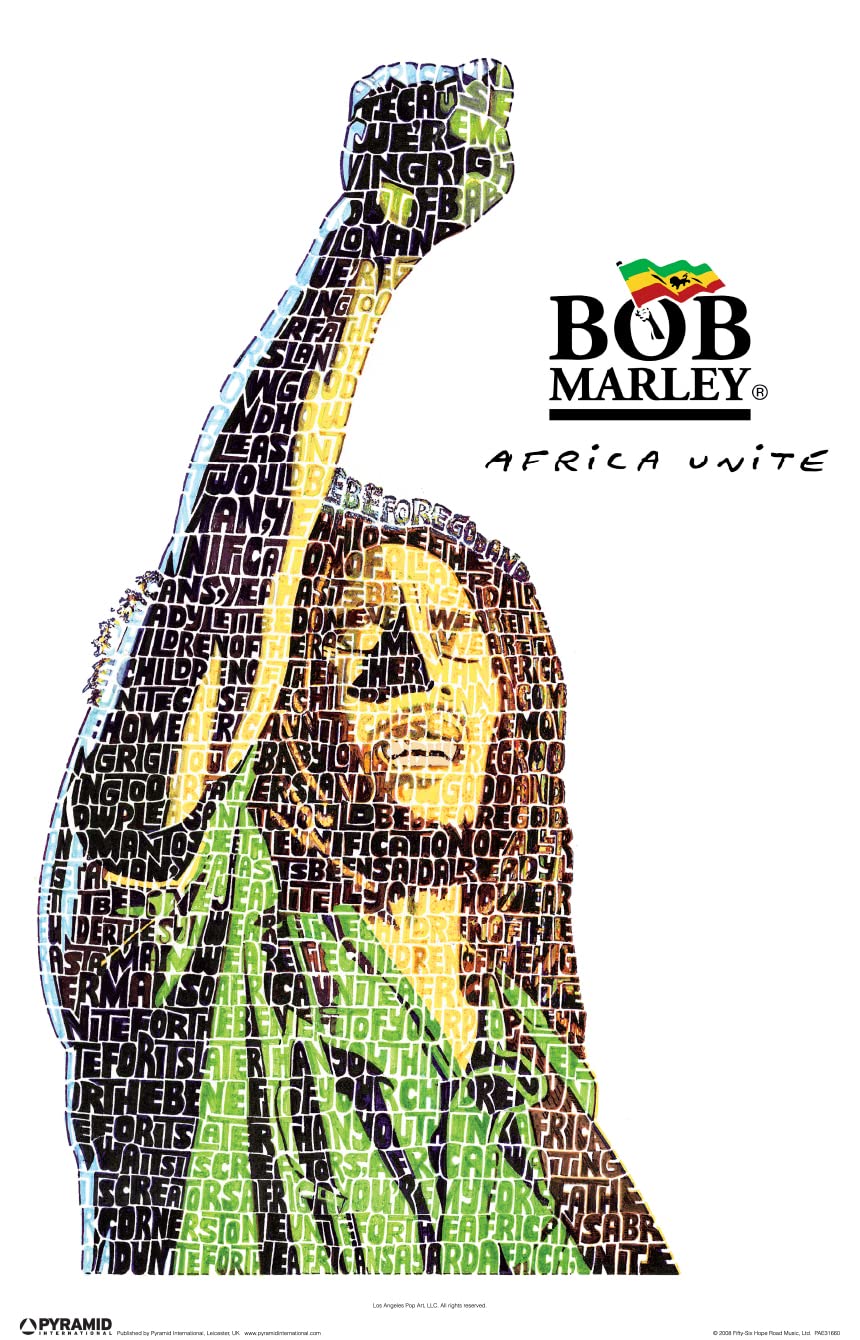 Amazon.com: Pyramid America Bob Marley Poster - Bob Marley Africa