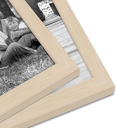 Miniatura 7 de Americanflat juego de 10portarretratos de madera clara, incluye portarretratos de 8 x 10pulgadas, 5 x 7pulgadas y 4 x 6pulgadas Cristal resistente a