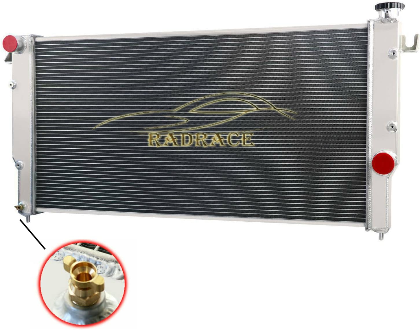 Aluminum Radiator for 1994-2002 Dodge Ram 2500/Ram 3500 5.9L L6 Diesel V8 Gas 1995 1996 1997 1998 1999 2000 2001 Radiators 3 Row Core