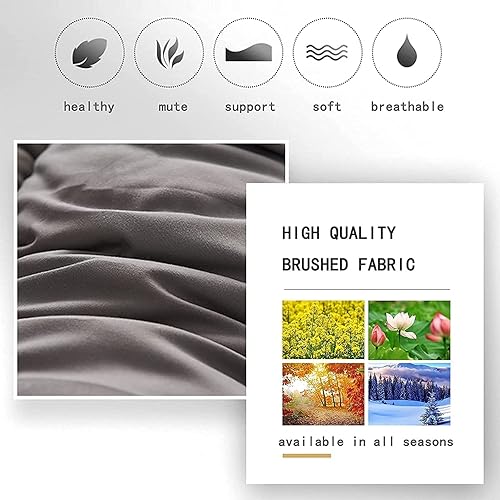 Miniatura 6 de Cubrecolchón acolchado de tamaño matrimonial, protector de colchón alternativo de plumón, suave y transpirable, cubrecolchón suave de primera