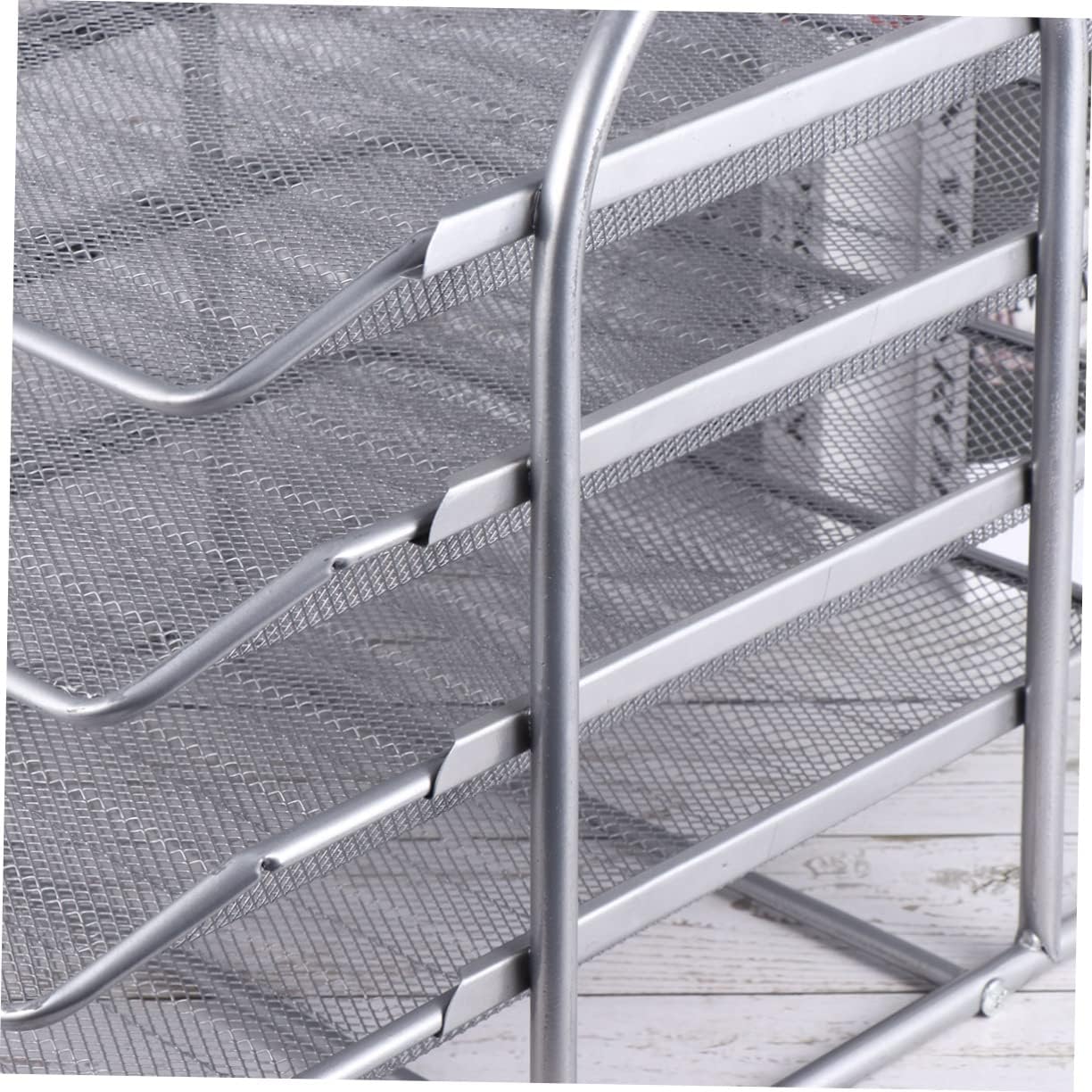 VILLCASE File Document Rack Desk Shelves Wall Organizer Homeschool Supplies Office Supplies File Holder Modern Design