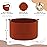 XXL Large Cotton Rope Basket - Maliton Large Storage for Blankets, Towels, Pillows - Round Toy Basket - Woven Laundry Hamper with Handles - 22 x 22 x 14 Nursery Hamper Bin, Burnt Orange