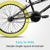 Vista 3 de JOYSTAR Brockway Freestyle - Bicicletas BMX para niños de 20 pulgadas y 24 pulgadas, bicicletas para niños de 6 a 14 años y ciclistas de nivel