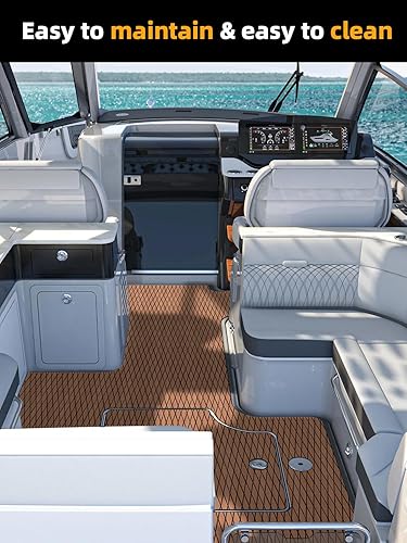 Miniatura 5 de FOCEAN - Alfombrilla de espuma de etilvinilacetato, antideslizante, autoadhesiva, para lancha motora, kayak, tabla de surf, jardín, piscinas, 75 x