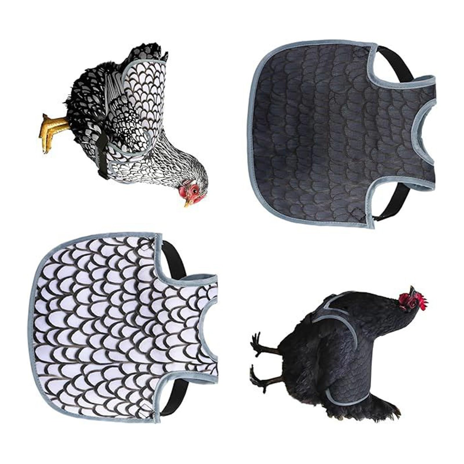 Lot de 2 housses de protection résistantes pour poule - Pour éviter les pertes et les blessures