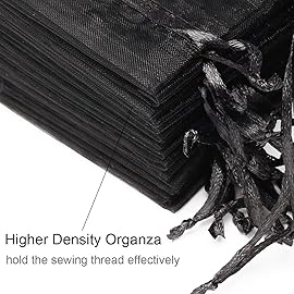 Akstore 100Pcs 2.8x3.6(7x9cm) Sheer Drawstring Organza Jewelry Pouches Wedding Party Christmas Favor Gift Bags (Mixed Color)