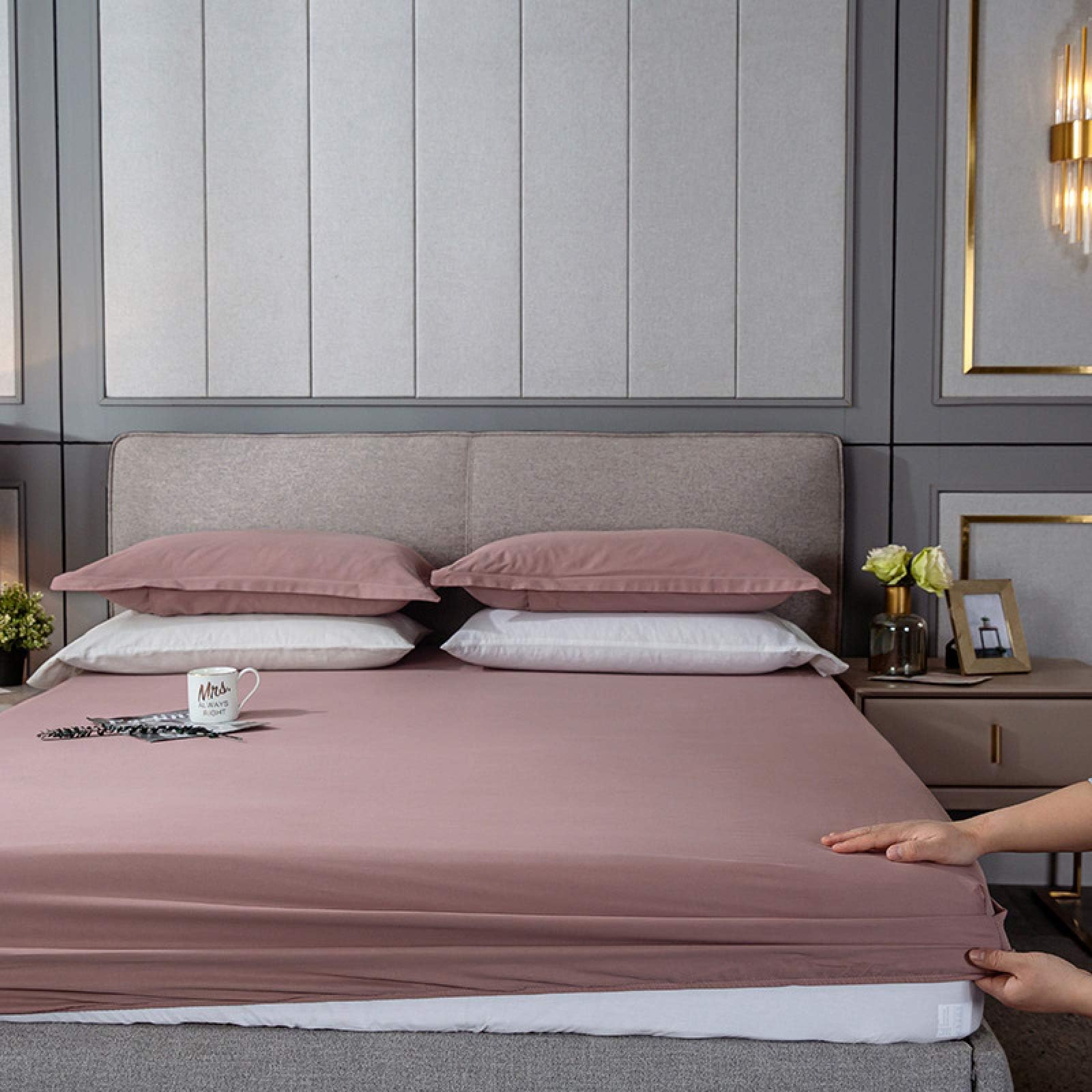 Comfy Nights Extra Deep 100% Cotton Count Fitted Bed Sheet,Small Double 120x200cm