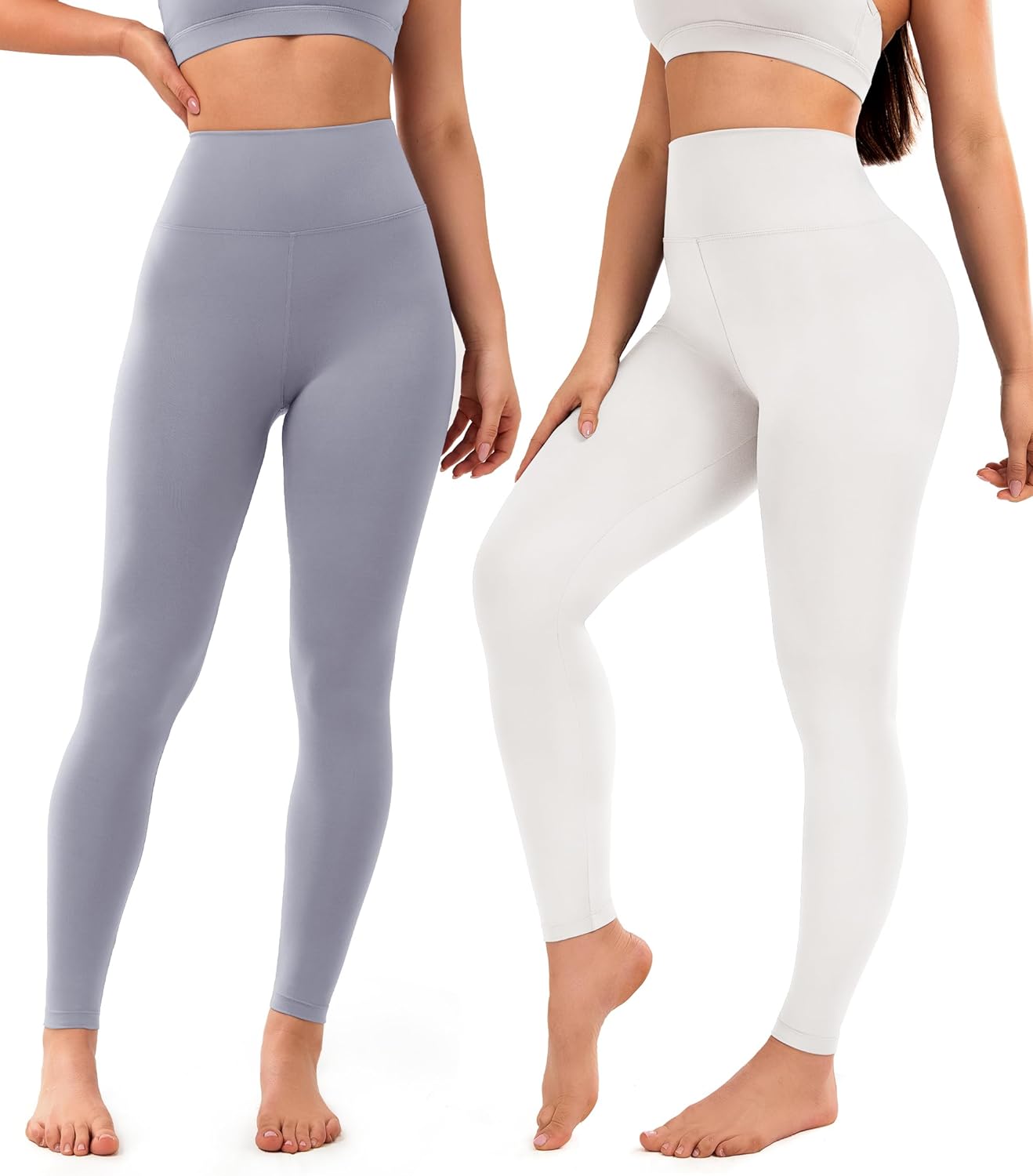 VALANDY Creamlush 4 Pack Leggings for Women-High Waisted Ultra Soft Stretchy Yoga Lounge Pants - Image 2