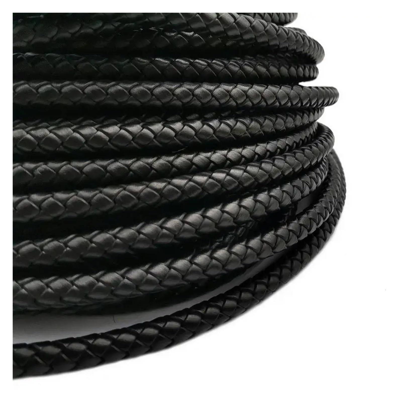 Pleciony sznur ze skóry PU 8 mm