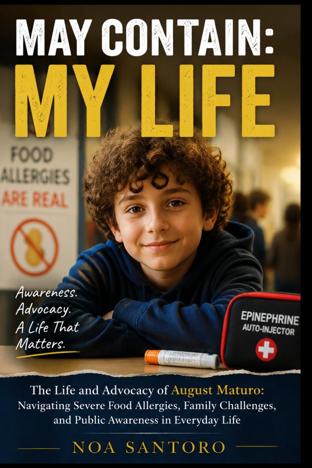 MAY CONTAIN: MY LIFE: The Life and Advocacy of August Maturo: Navigating Severe Food Allergies, Family Challenges, and Public Awareness in Everyday Life
