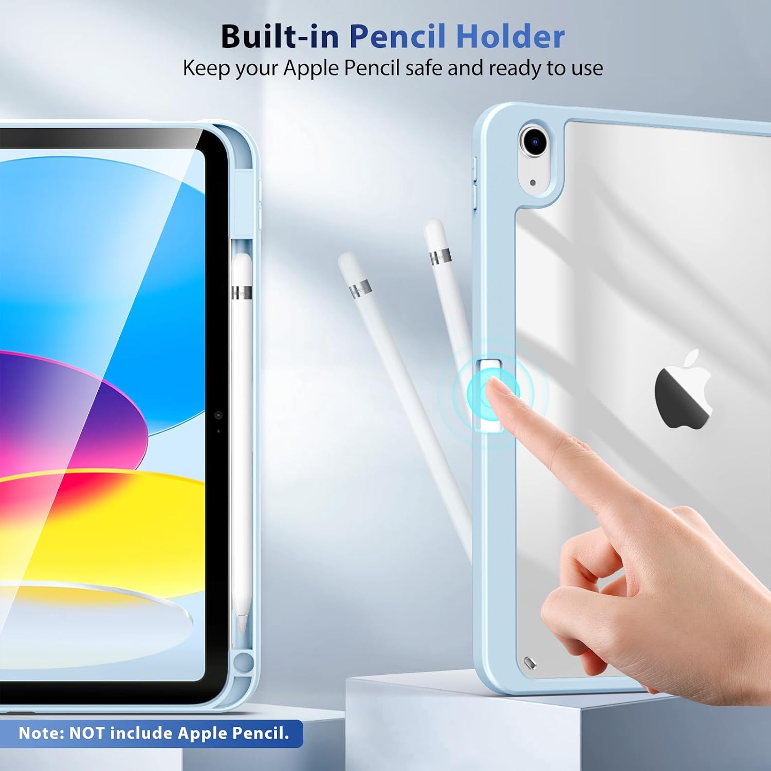 TiMOVO Case for iPad A16 11th Gen 11"/10th Gen 10.9", Ice Blue image 4