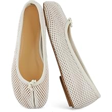 VBDB Mesh Ballet Flats for Women Split Toe Tabi Flats Wide Width Mesh Flats Low Heel Casual Ballerina Comfortable 2026 Spring Summer Shoes