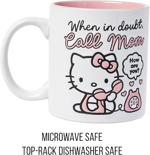 Miniatura 21 de Silver Buffalo Sanrio Hello Kitty and Friends Kuromi Poses - Taza de cerámica, 20 onzas