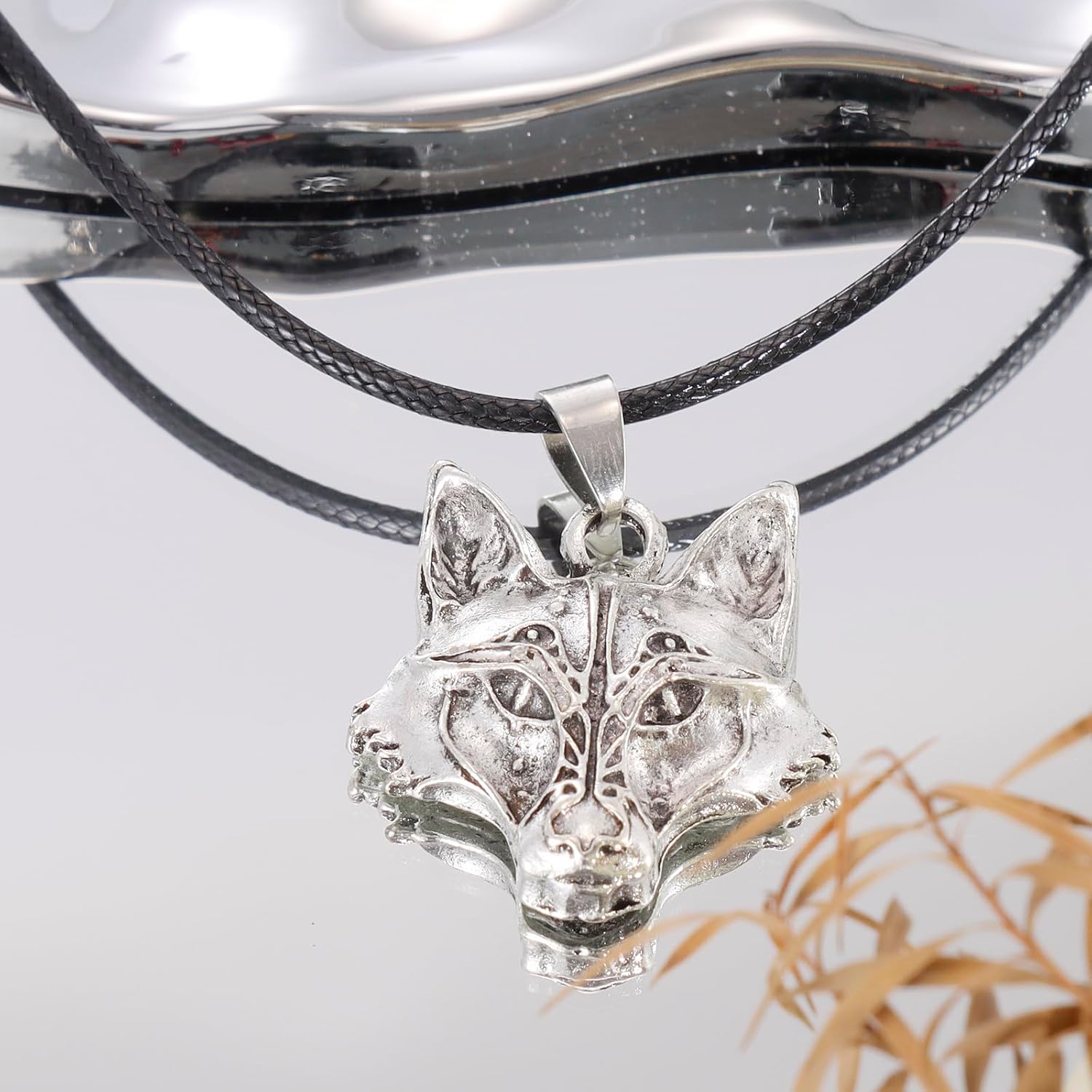 Wolf Necklace for Men Gifts Viking Wolves Head Pendant Collection Jewelry Wolf Necklace - Image 5