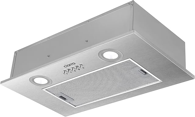 CIARRA CBCS5913A Zintegrowany okap Filter Grupa - 300 m³/h - 52cm - Odpływ - 3 prędkości - Oświetlenie LED - Stal nierdzewna