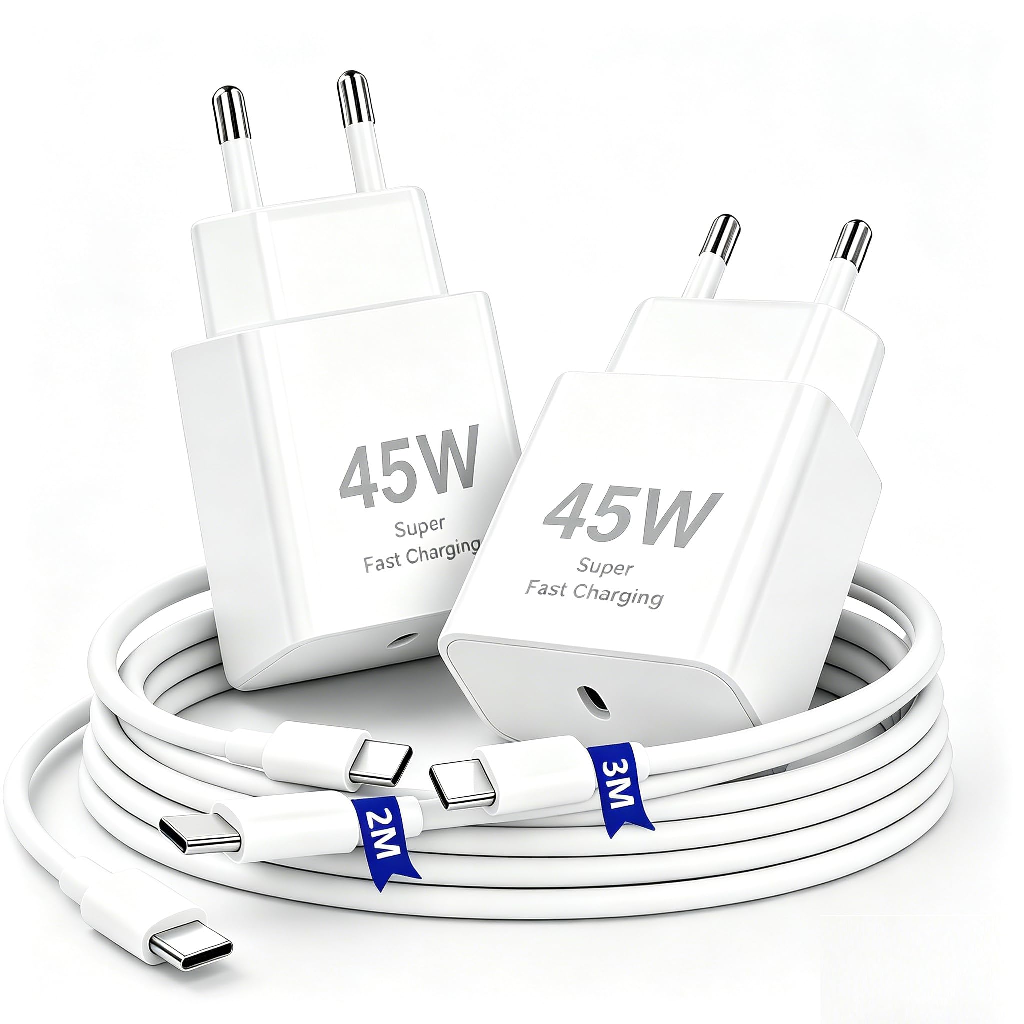 USB C Kabel 2m für iPhone 16, Lang iPhone 15 Ladekabel Original, USB C auf Typ C Schnellladekabel für Apple iPhone 16/16 Pro Max/15 Plus/15 Pro/MacBook Pro 2021/iPad Air/Mini/Samsung Galaxy S24/S23