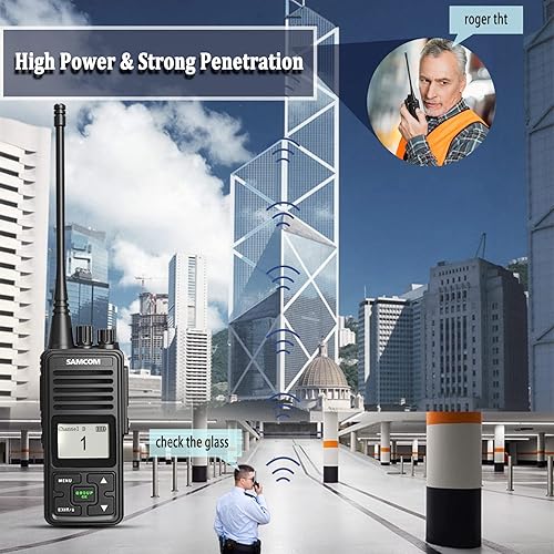 Miniatura 2 de SAMCOM Radio de 2 vías de 3000 mAh radios bidireccionales de largo alcance FPCN10A de alta potencia para adultos radio programable UHF de mano