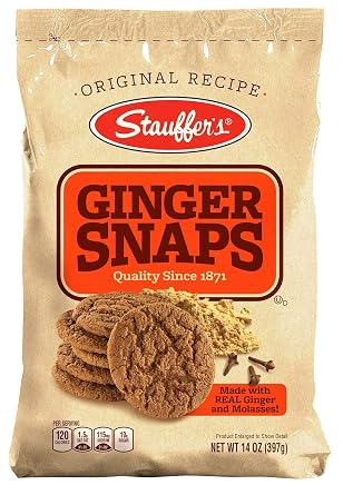 Stauffers Ginger Snaps Bag, 14-Ounce Bags Pack of 6 1 Pack