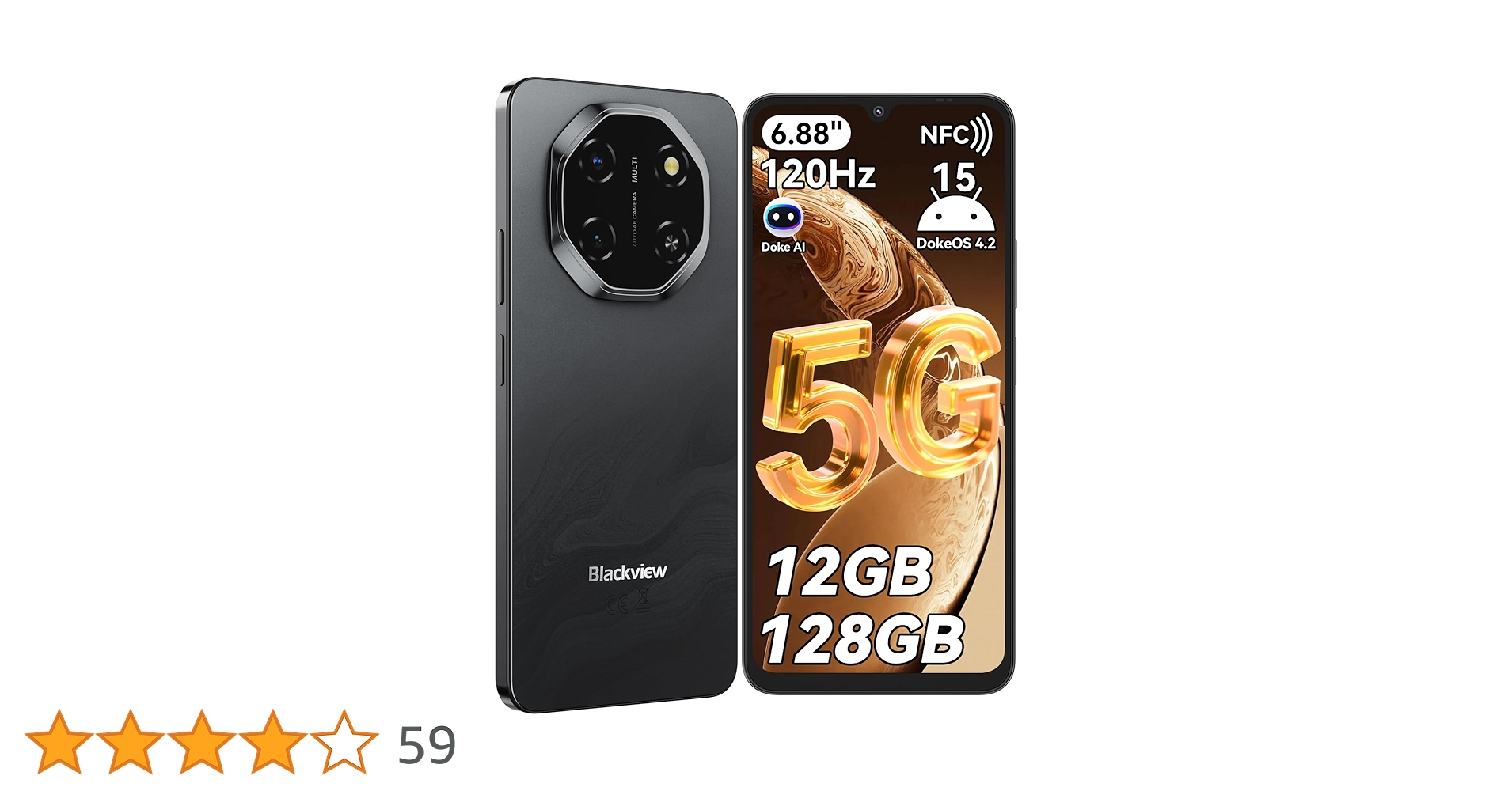Amazon | Blackview Shark6 SIMフリー スマホ 5G対応 Android 15