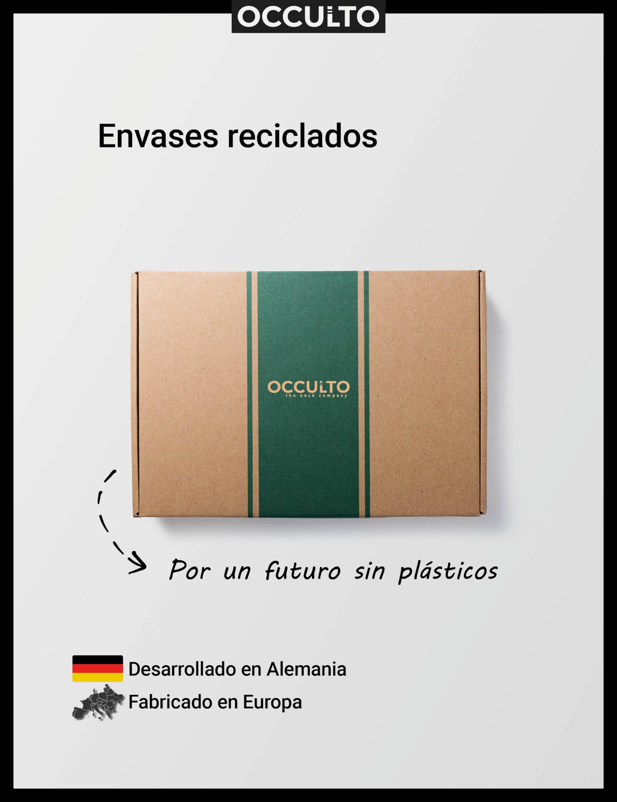 Occulto calcetines compresión fascitis plantar hombre 2 Pares (modelo: Ian)