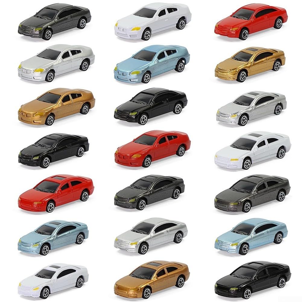 HO N Scale Lot de 50 modèles de voitures scéniques parfaits pour les trains et les projets d'étudiants