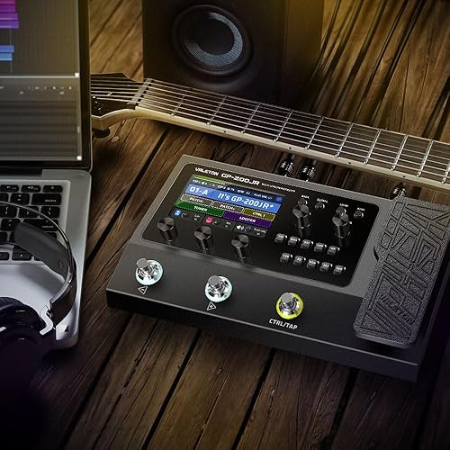 Miniatura 14 de VALETON Pedal de procesador de efectos múltiples con pedal de expresión, bucle FX MIDI I/O Amp modelado de gabinetes IR, simulación estéreo OTG USB