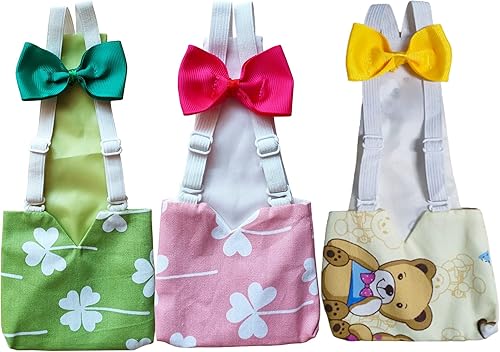 3 pañales de pollo pequeños (XS), pañales de pato para patos reales, impermeables y ajustables, accesorios de pollo, aves de corral