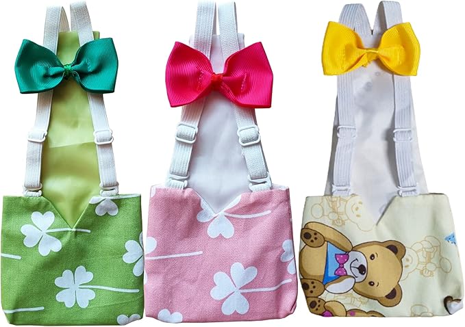 3 Pcs Small Chicken Diapers (S), Duck Diapers for Real Ducks Hens, Waterproof and Adjustable, Chicken Accessories Poultry