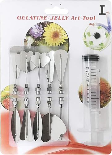 Vista 18 de Woohome Herramientas de pastel de arte, herramientas de gelatina 3D, incluye 60 herramientas de gelatina y boquillas de pastelería para decoración