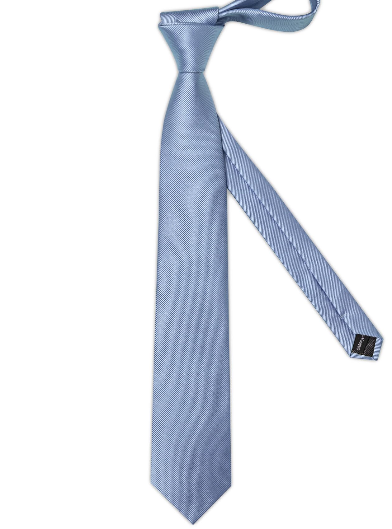 Einfarbige Krawatte für Herren, klassische gewebte Krawatte und Einstecktuch, Reversnadel, Krawattenklammer-Set für Hochzeit, Party, formelle Anlässe, 4 Stück