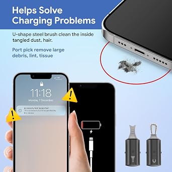 for iPhone Cleaning Kit, Multi-Tool for iPad AirPods Speaker & Charger Port