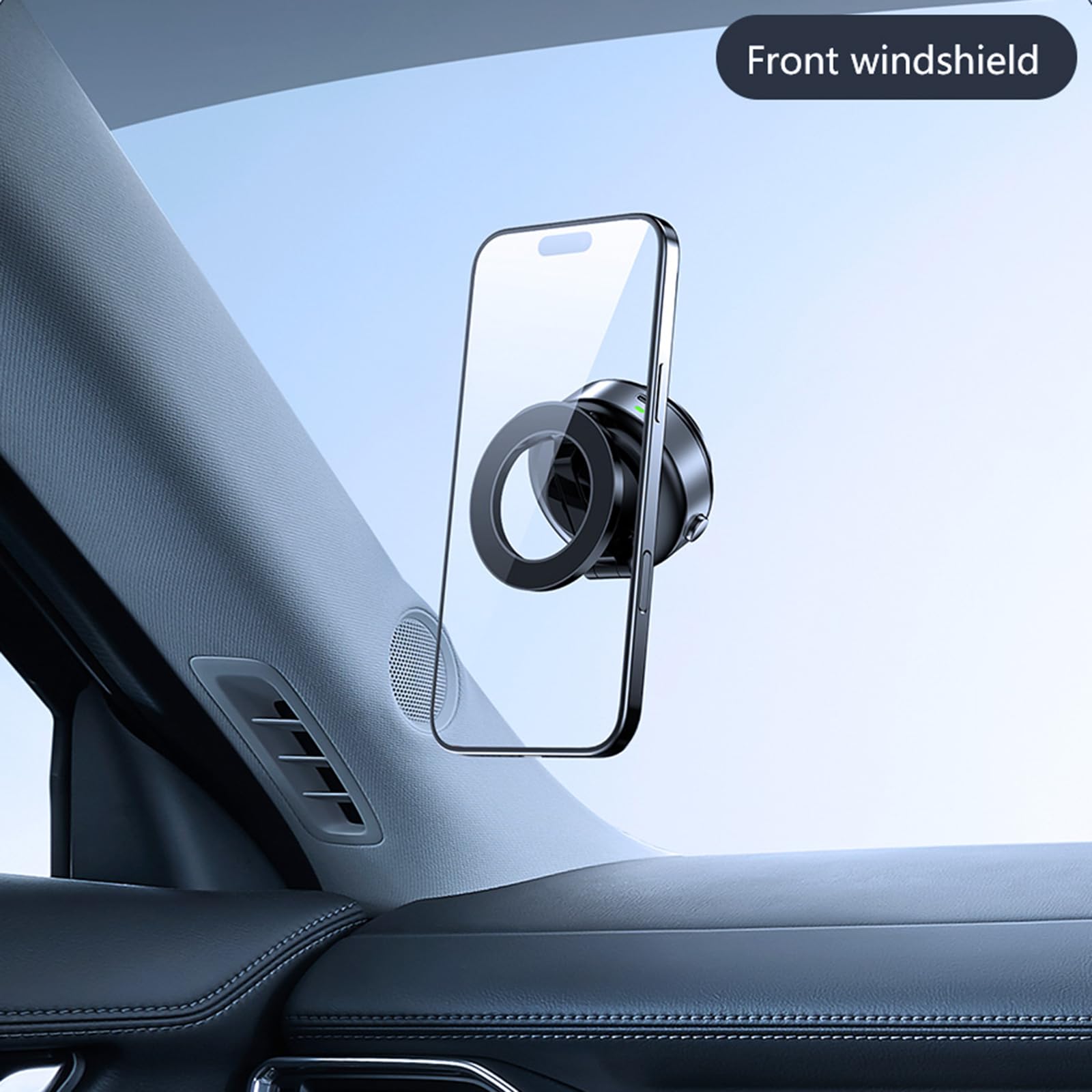 Soporte para teléfono para vehículo, succión vacío con Accesorio de vacío, rotación de 360 ​​Grados para Experiencia de conducción Segura, Soporte para teléfono de Viaje