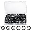 72 Pcs Replacement Pin and O-Ring Set, 4mm Impact Ring and 3x25mm Socket Pins, 1/2