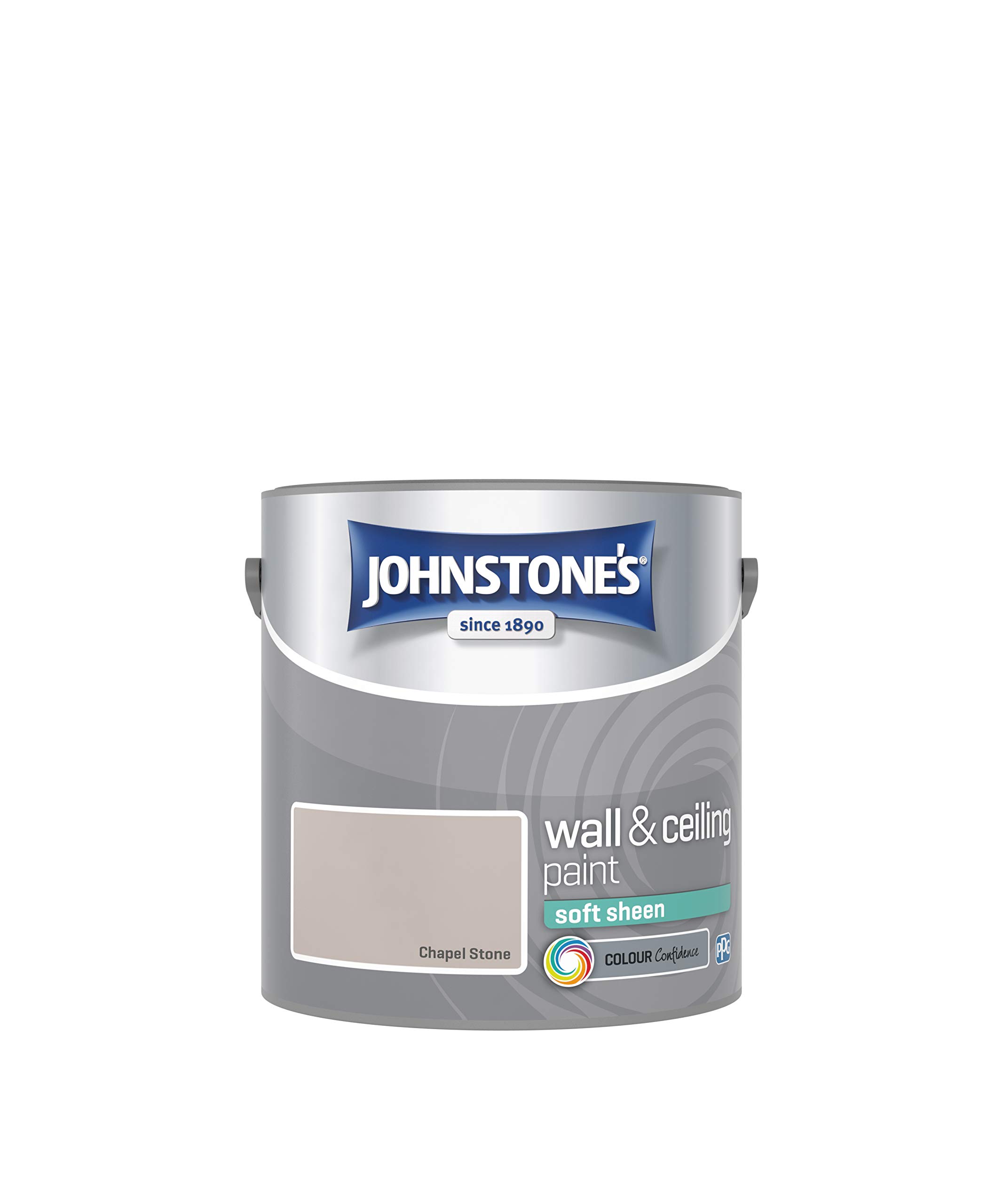 Johnstone's Wall & Ceiling Chapel Stone Soft Sheen Paint2.5L from B&Q