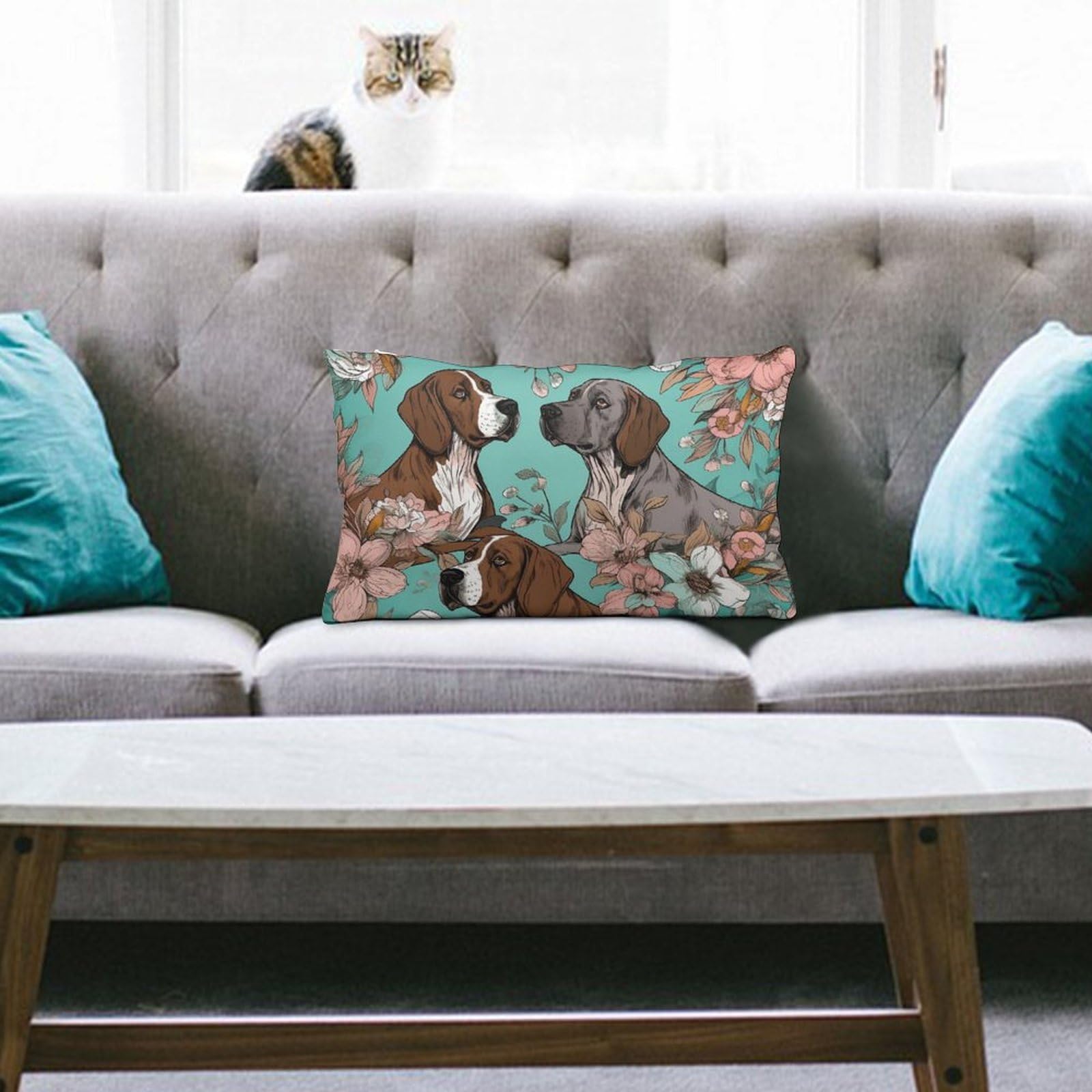 NTVOWPZO Decoration Throw Pillow Covers 8"x12" Pillowcases Covers Animal Soft Pillowcases Modern Farmhouse Home Decor Sofa Cushions Covers for Couch Bed Living Room