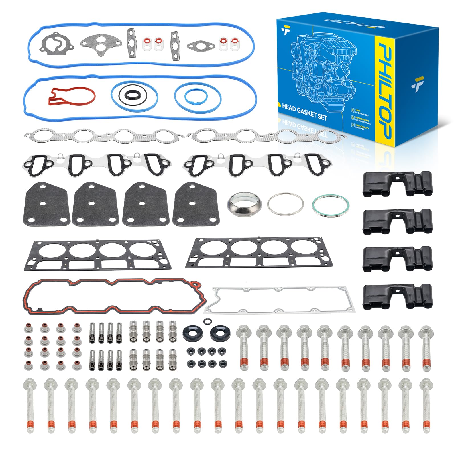 Photo 1 of ***UPDATED 6/27*** PHILTOP AFM DOD Lifters Replacement Kit Head Gasket Set Fit for Chevy Silverado 1500 2005-2013, Tahoe/Suburban 1500 2007-2014, GMC Sierra Yukon XL 1500, Avalanche Silverado 1500 Classic 5.3L 4.8L