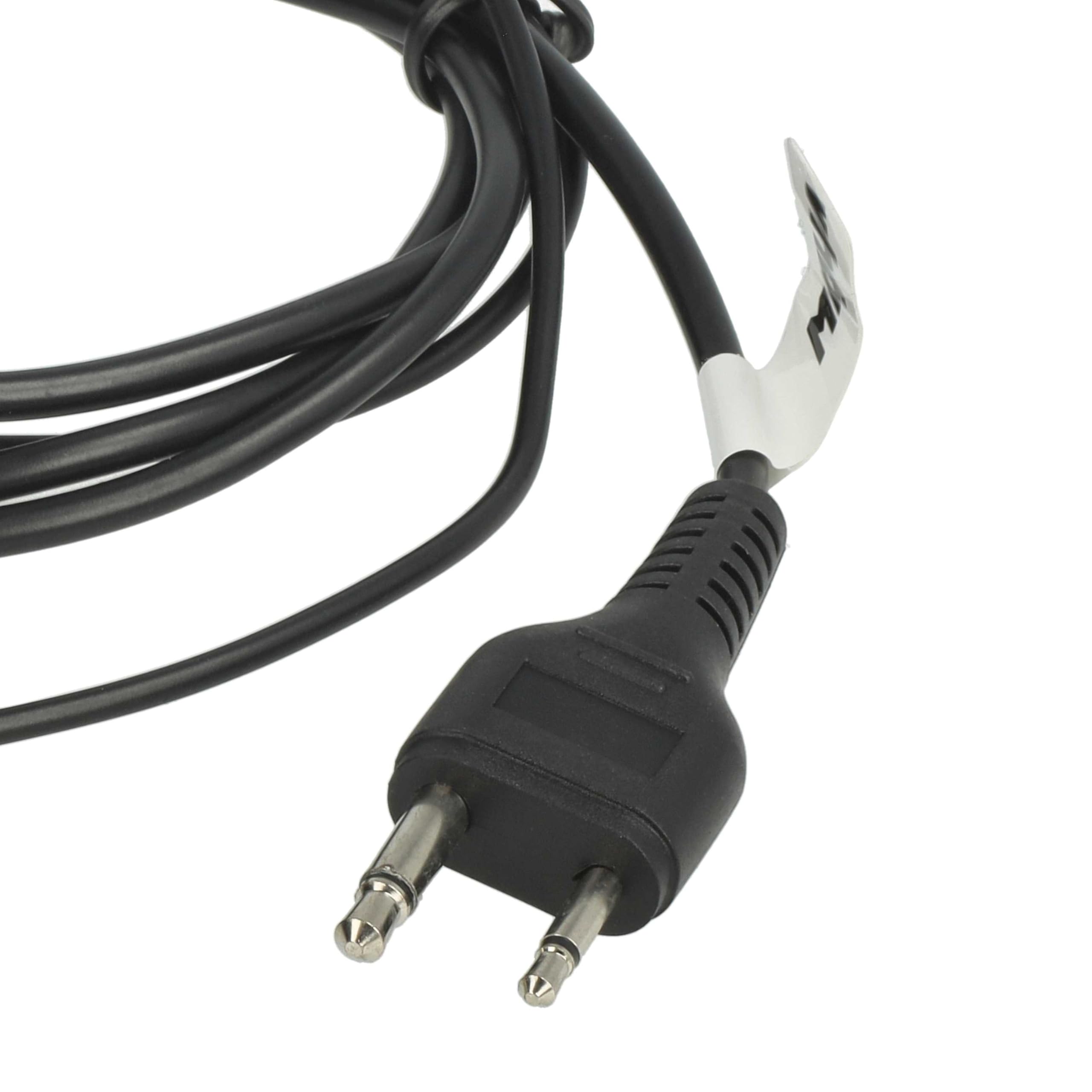 vhbw 10x zestaw słuchawkowy kompatybilny z Motorola MTX8250LS, MTX850, MTX8250, MTP810 EX radiotelefon - czarny, przezroczysty wąż akustyczny