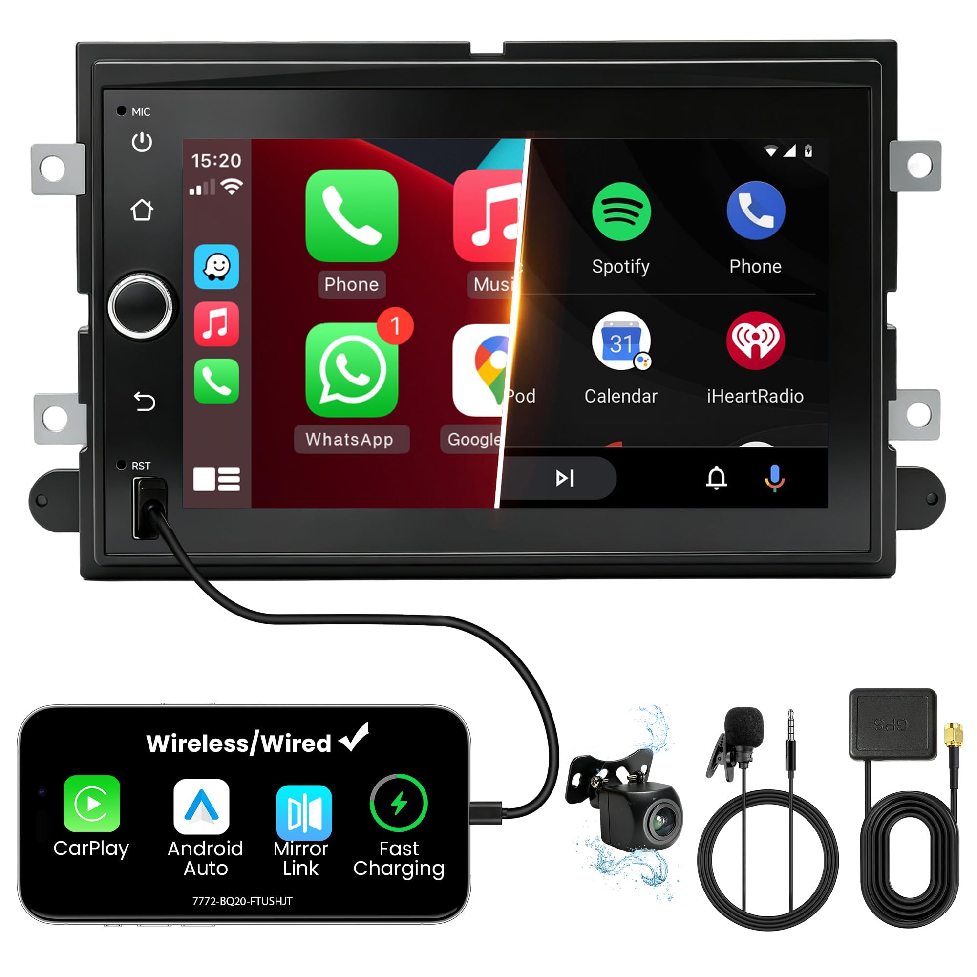 7" Car Stereo for Ford F150 (2004-2008) F250 (2008-2014) F350 (2008-2015)