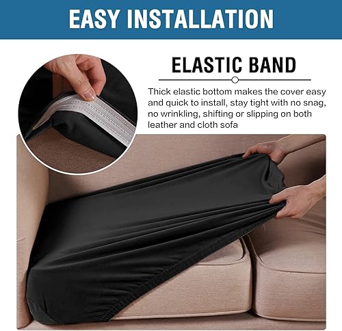 Miniatura 4 de Funda de cojín elástica de terciopelo para sofá, funda de cojín de felpa para silla, sofá biplaza o sofá, protector de muebles, cojín de asiento