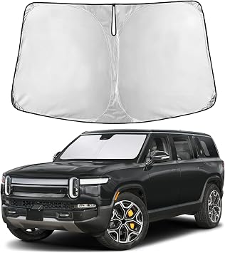 Windshield Sun Shade Fit for Rivian R1T / R1S 2022, 2023, 2024, 2025, 2026