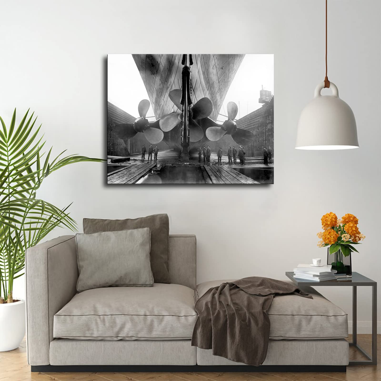 Amazon.co.jp: タイタニックプロペラポスターのビンテージ航海史