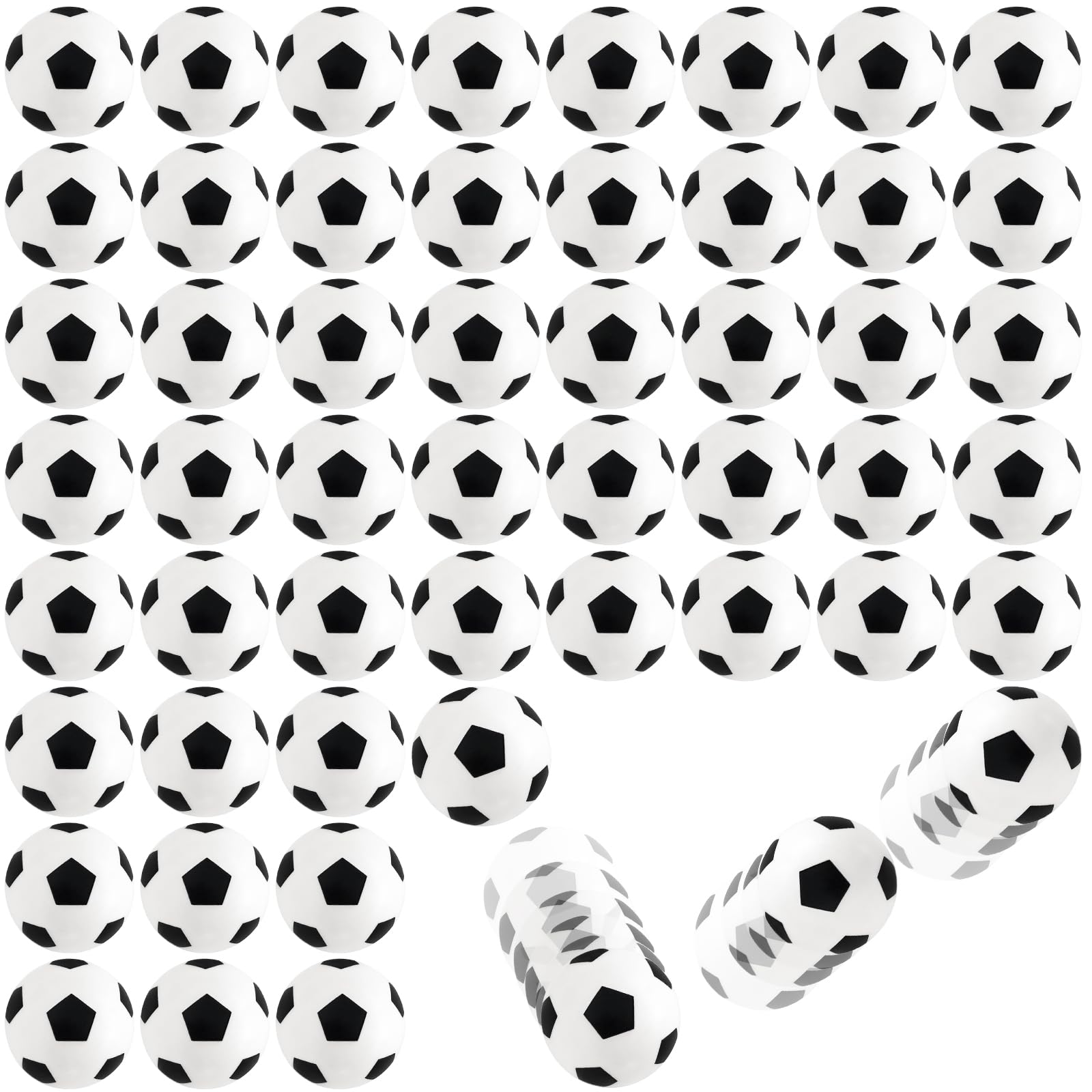 60 Pcs Soccer Bouncing Balls,27mm Mini Rubber Balls for Stress Relief