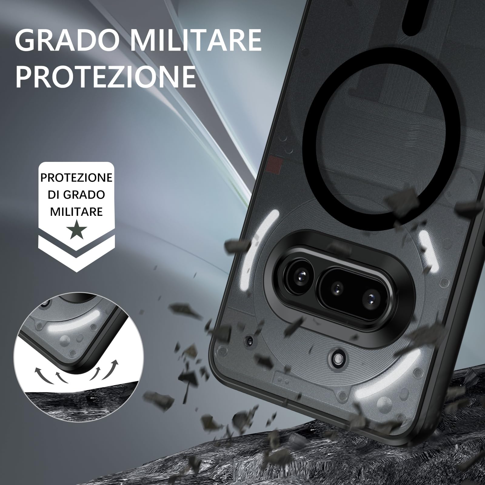 BENTOBEN Custodia magnetica per Nothing Phone 2 [compatibile con