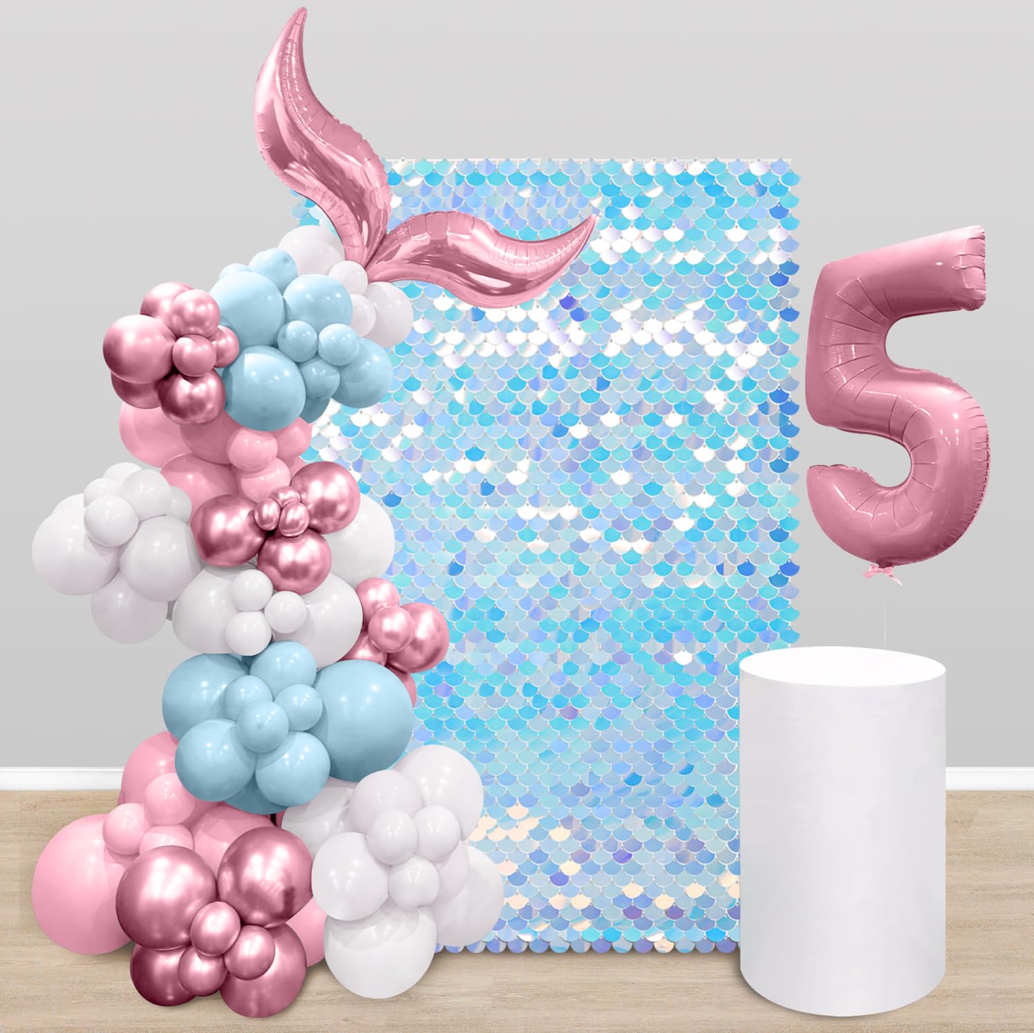 Rainbow Backdrop Shimmer Wall Backdrop Baby Shower Backdrop for Birthday Wedding Engagement Mermaid Wall Disco Backdrop Decoration?3ftx4ft?