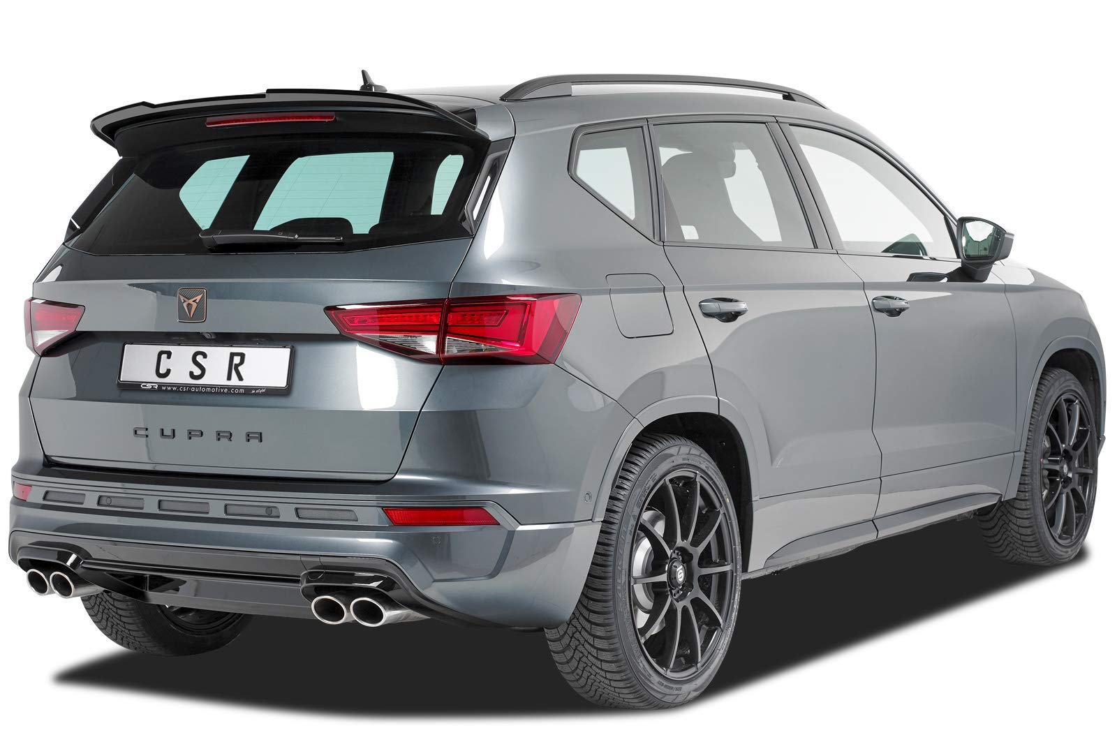 CSR-Automotive Heckflügel schwarz glänzend Hochglanz schwarz ABS Kompatibel mit Cupra Ateca HF669-G